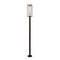 Z-Lite Dunbroch 1 Light Outdoor Post Mounted Fixture, Deep Bronze + Outdoor Brass & Clear 584PHBR-567P-DBZ - alternate 1